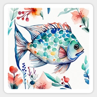 Cute fish gift ideas Sticker